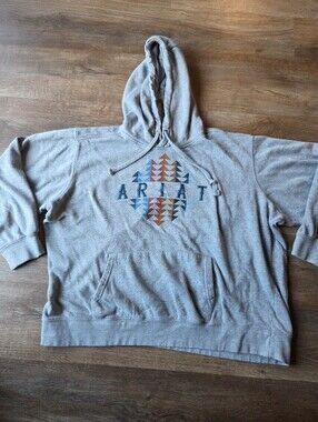Ariat Ladies R.E.A.L Beartooth Heather Grey Hoodie womens size XXL
